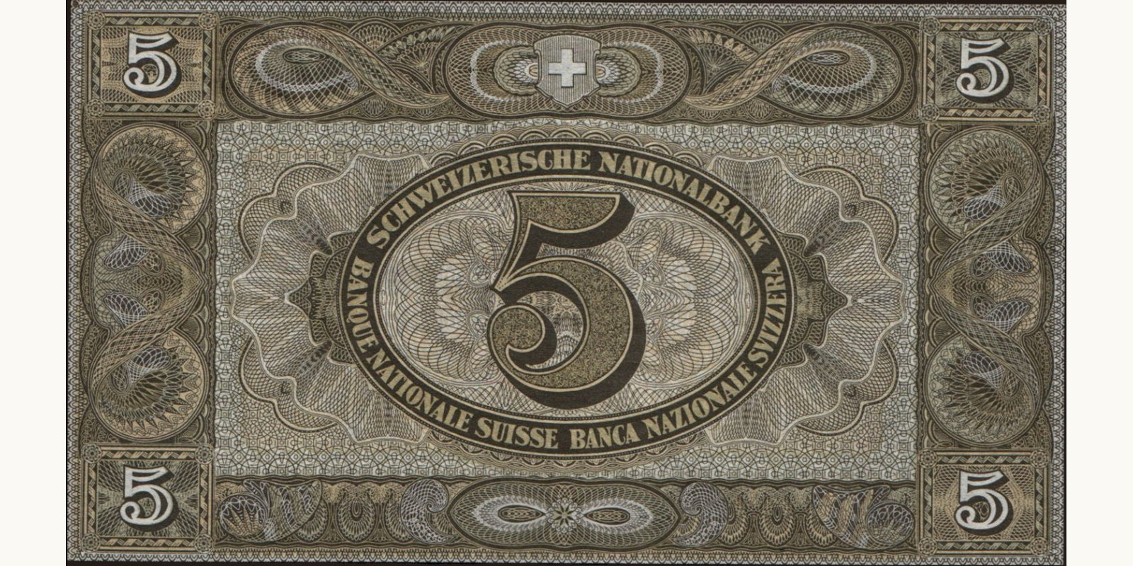5 franc Switzerland 1946 — Back side