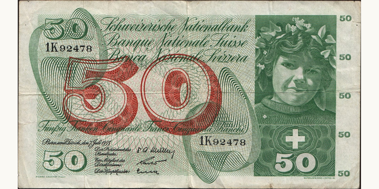 50 franc 1955