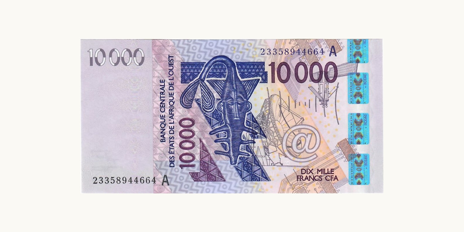 10000 francs Кот-д’Ивуар 2003 — Лицевая сторона