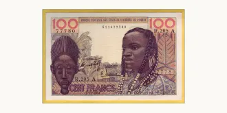 100 francs 1964