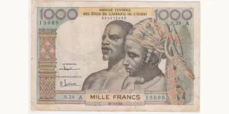 1000 francs 1961