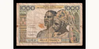 1000 francs 1968