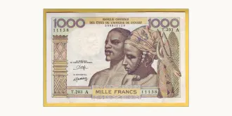 1000 francs 1980