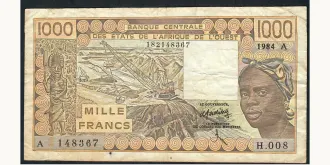 1000 francs 1984