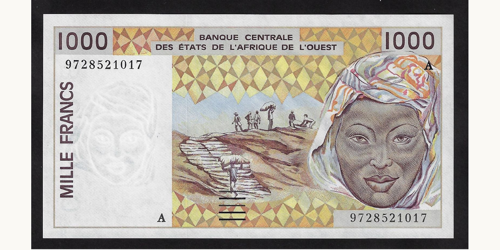 1000 francs 1997