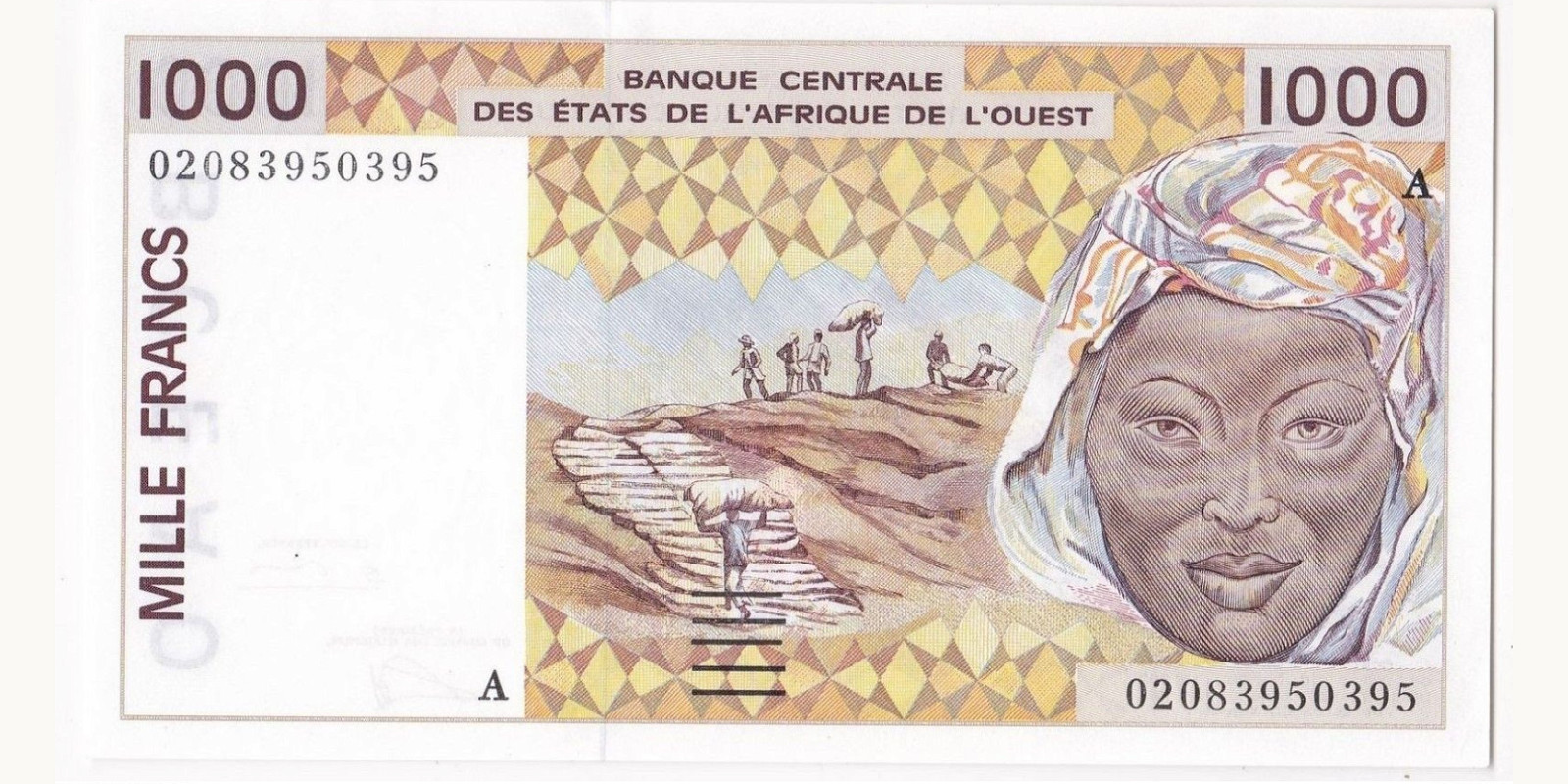 1000 francs 2002