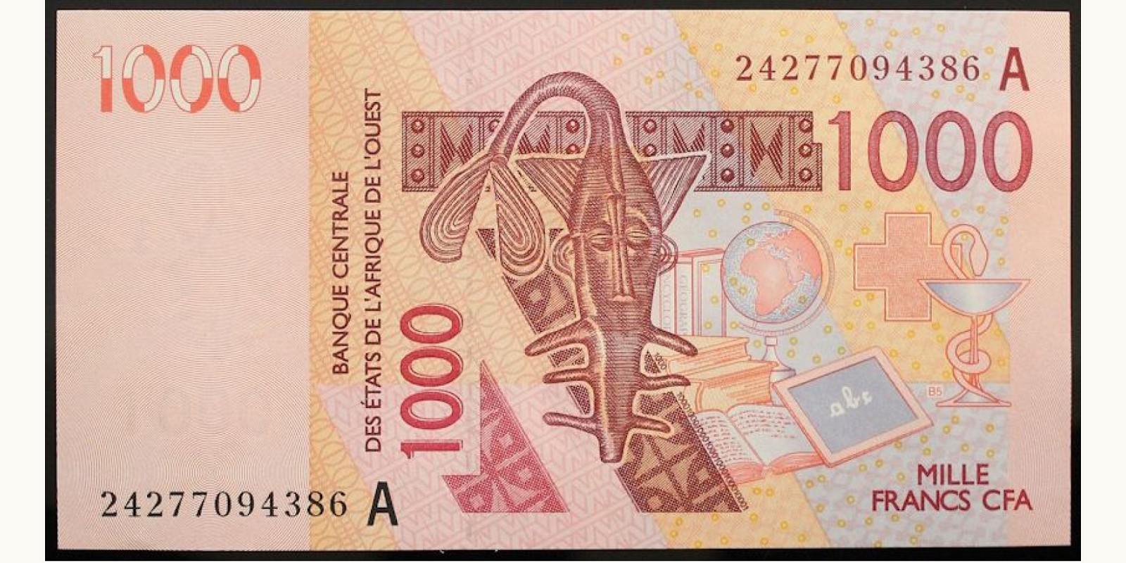 1000 francs Кот-д’Ивуар 2024 — Лицевая сторона