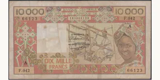 10000 francs 1977