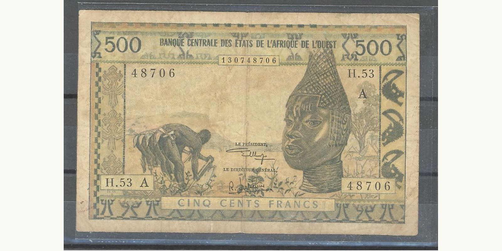500 francs 1959