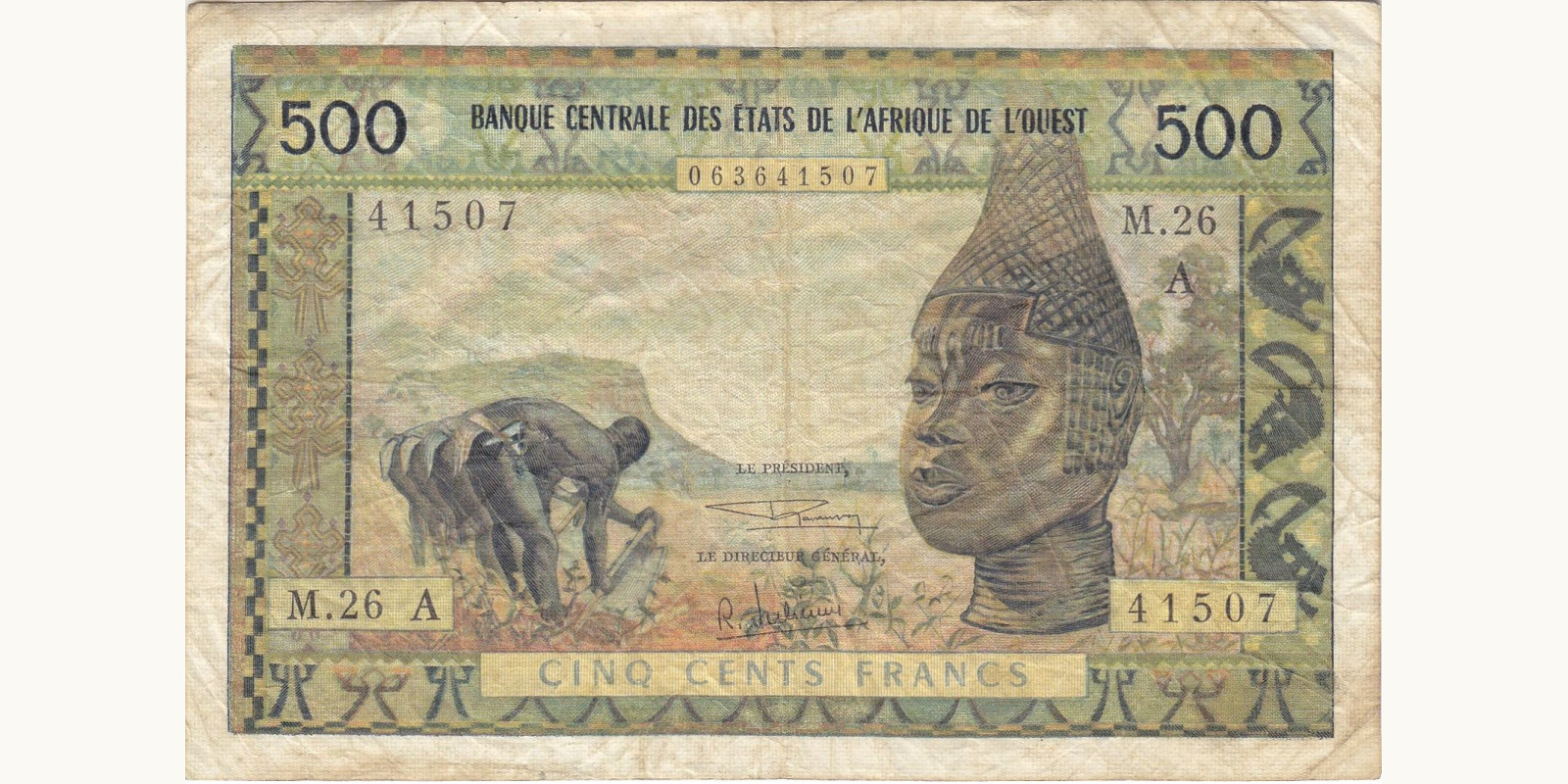 500 francs 1969