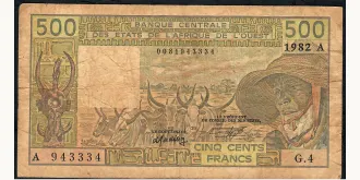 500 francs 1982