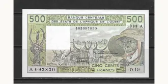 500 francs 1988