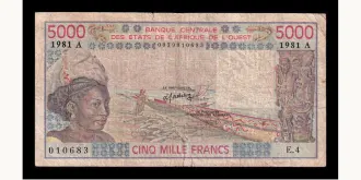 5000 francs 1981