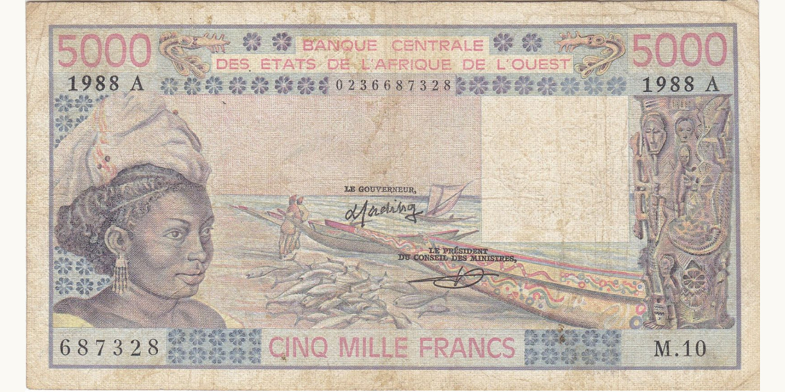 5000 francs 1988