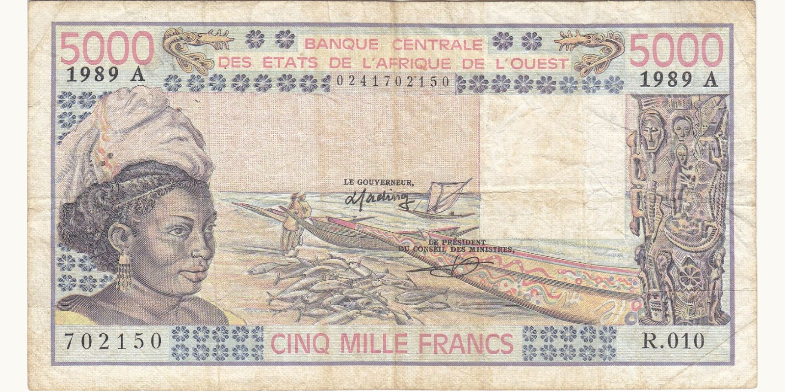 5000 francs 1989