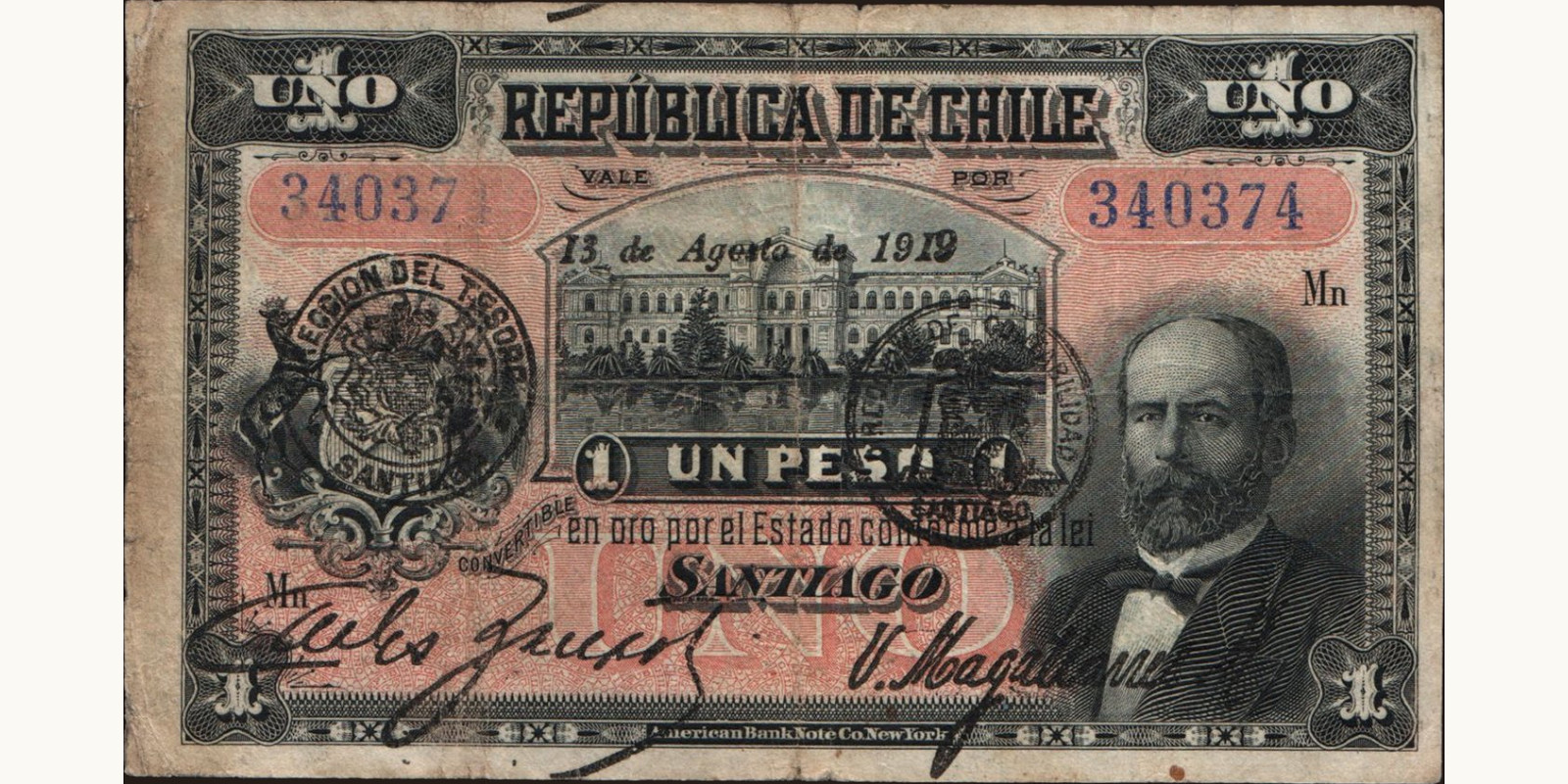 1 pesos 1919