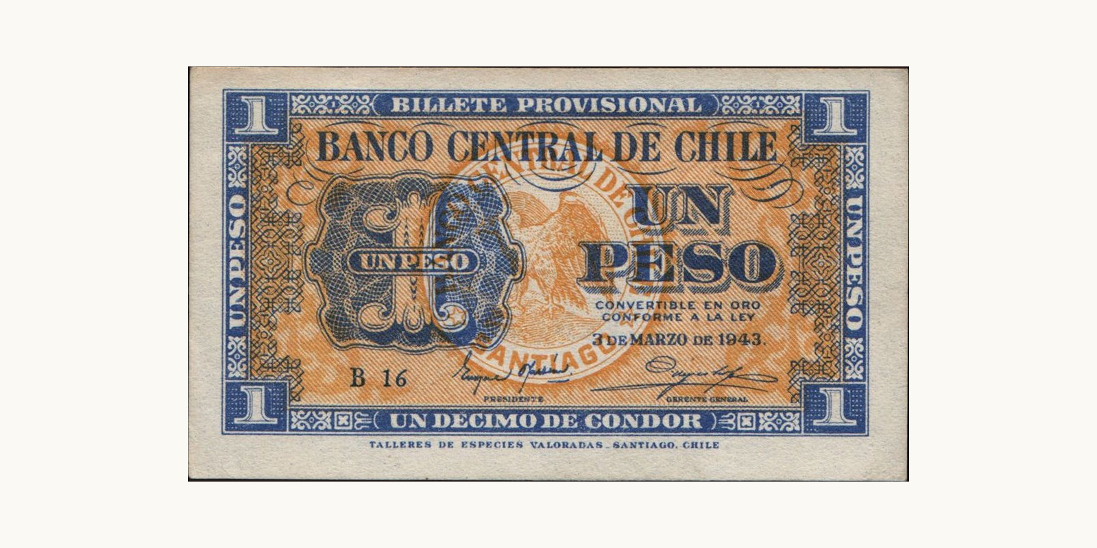 1 pesos 1943