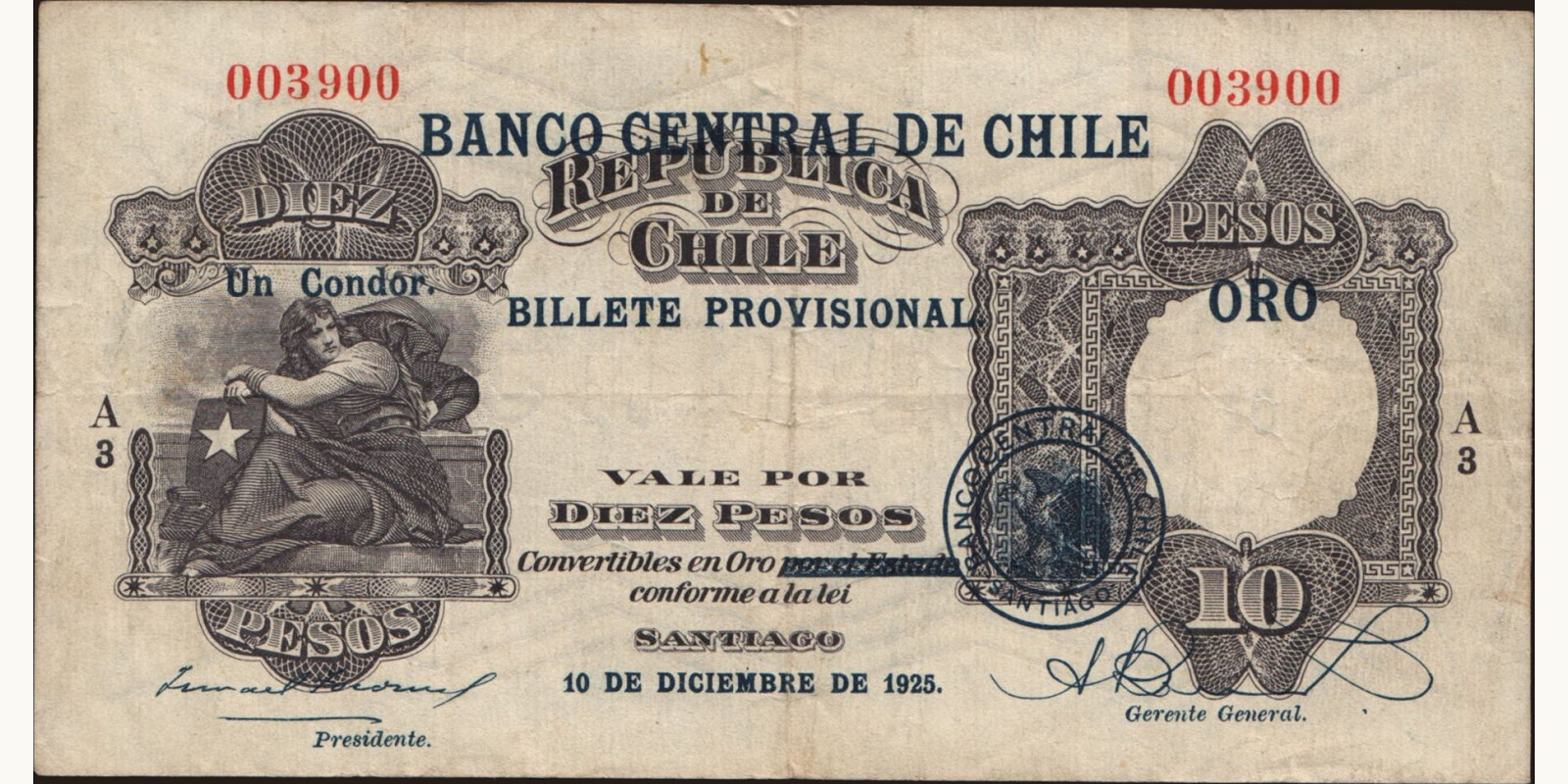 10 pesos 1925