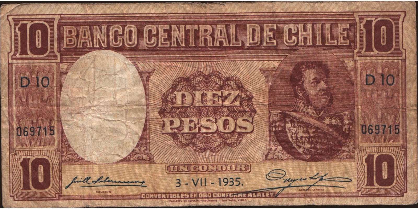 10 pesos 1935