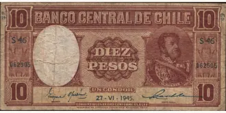 10 pesos 1945