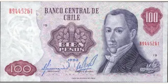 100 pesos 1982