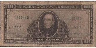 1000 pesos 1960