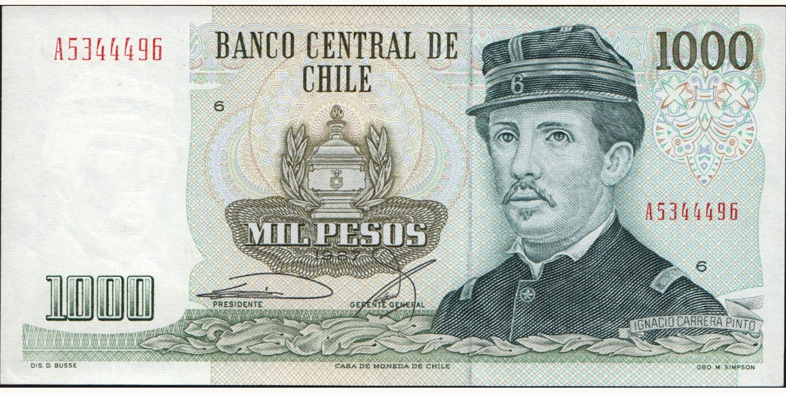 1000 pesos 1987