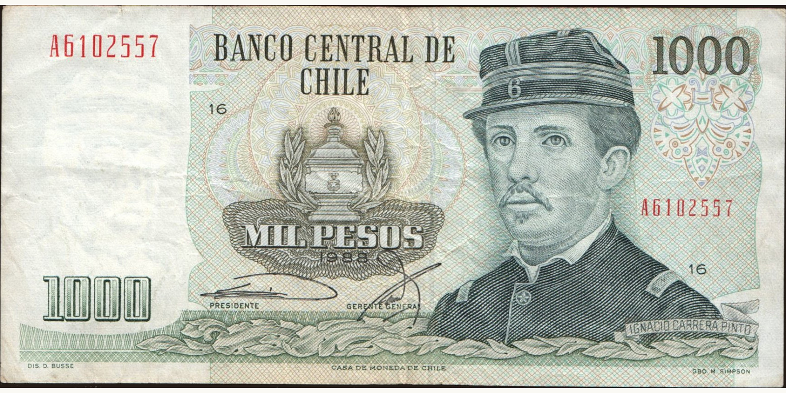 1000 pesos 1988