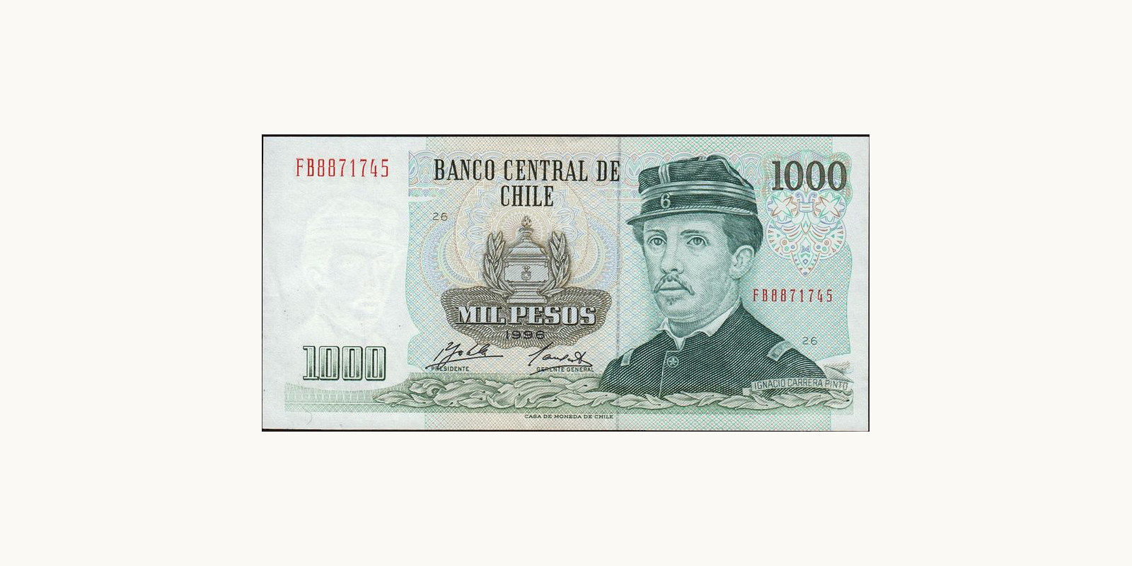 1000 pesos 1996