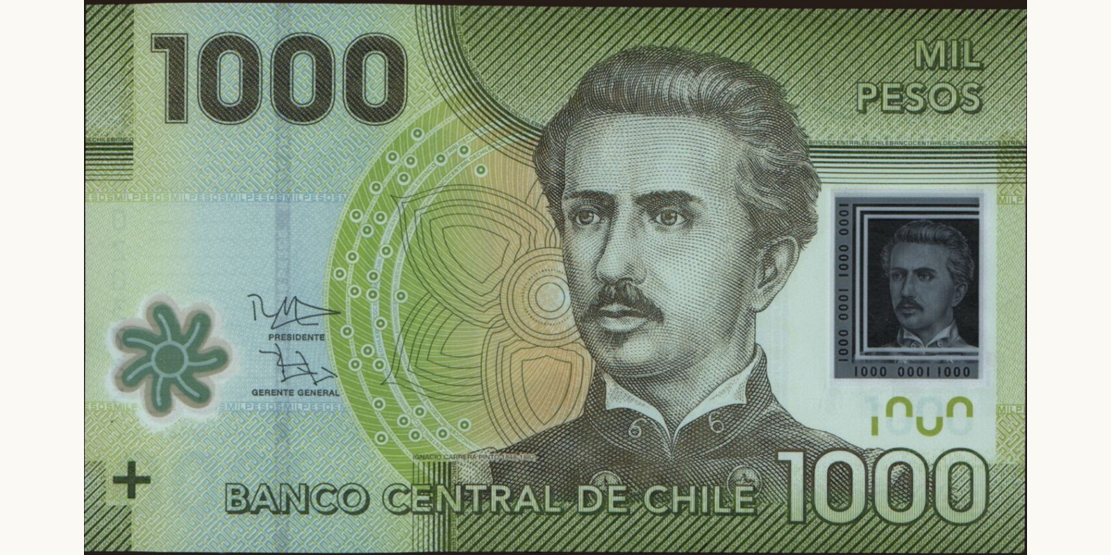 1000 pesos Chile 2012 — Front side
