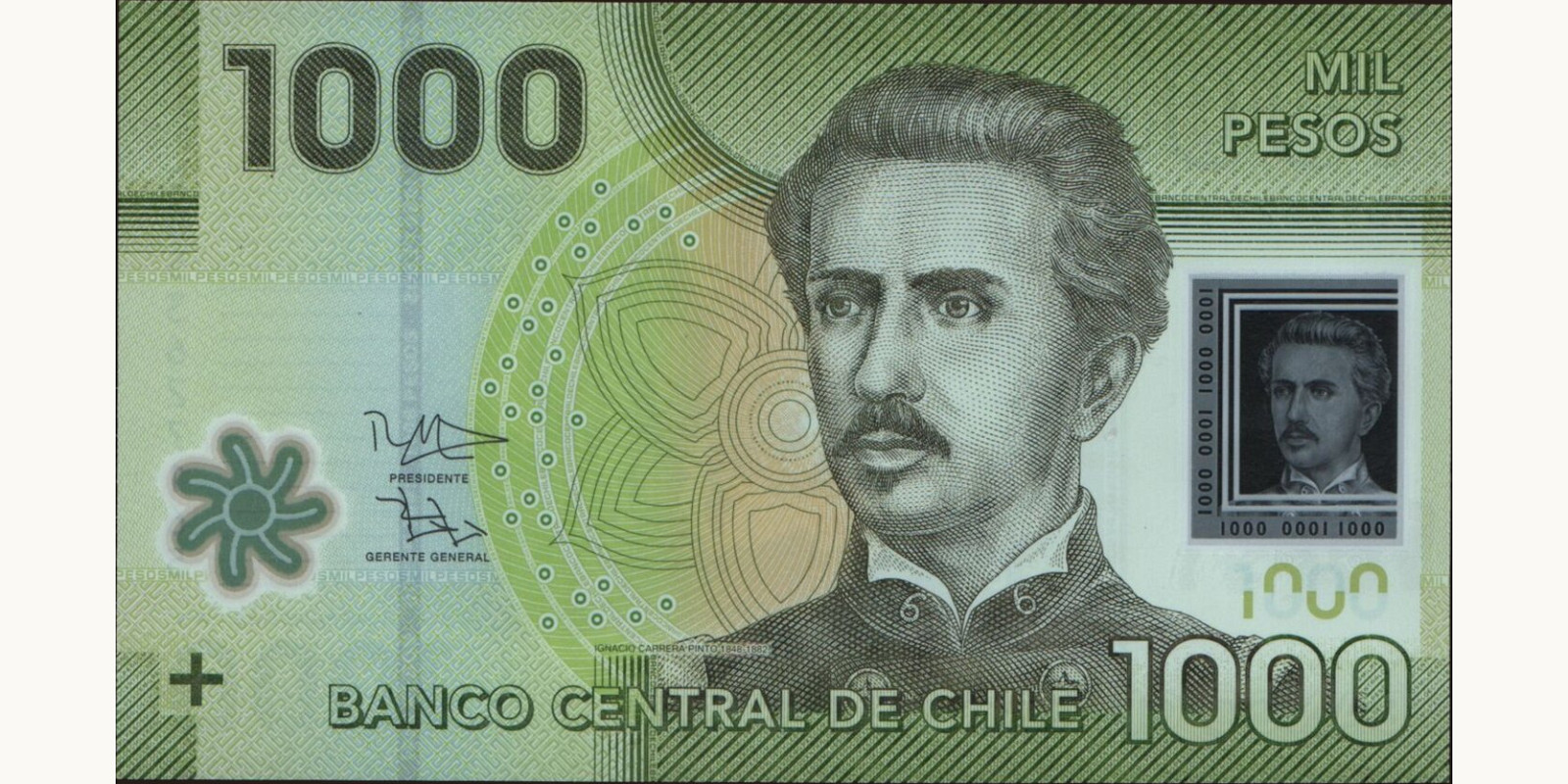 1000 pesos Chile 2015 — Front side