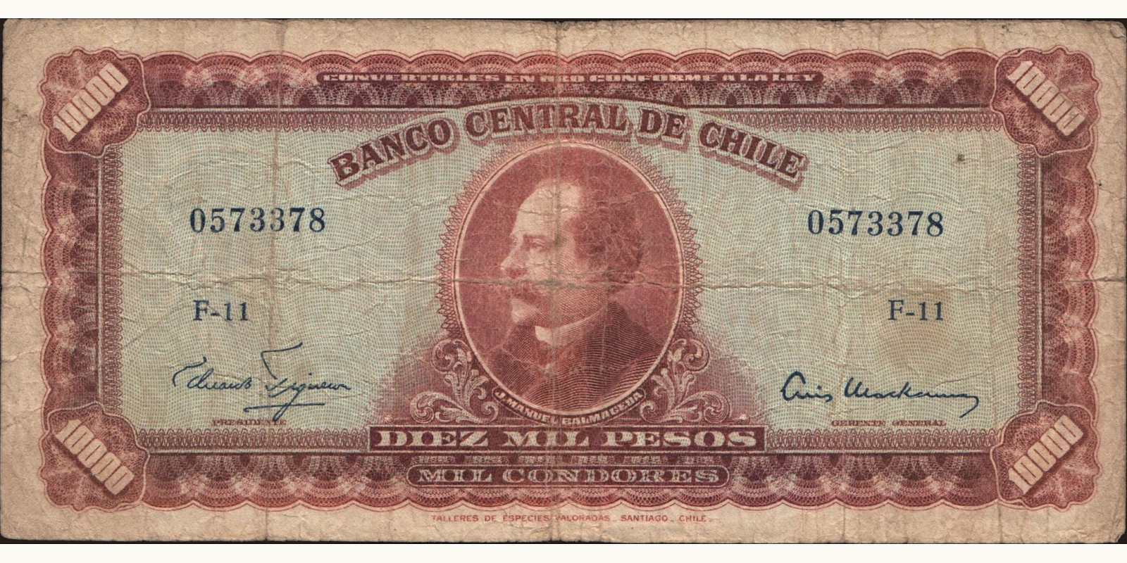 10000 pesos 1960