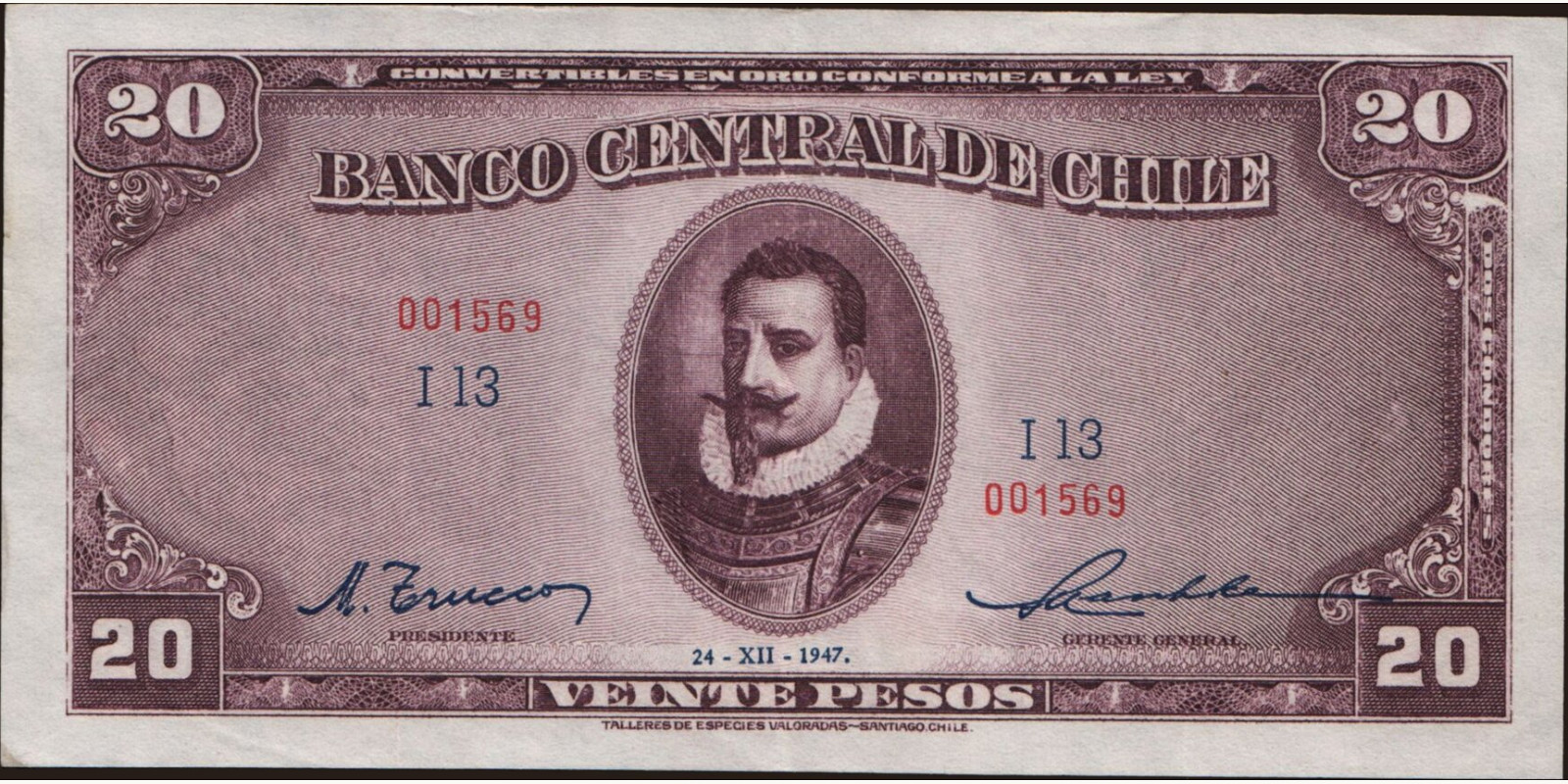 20 pesos 1947