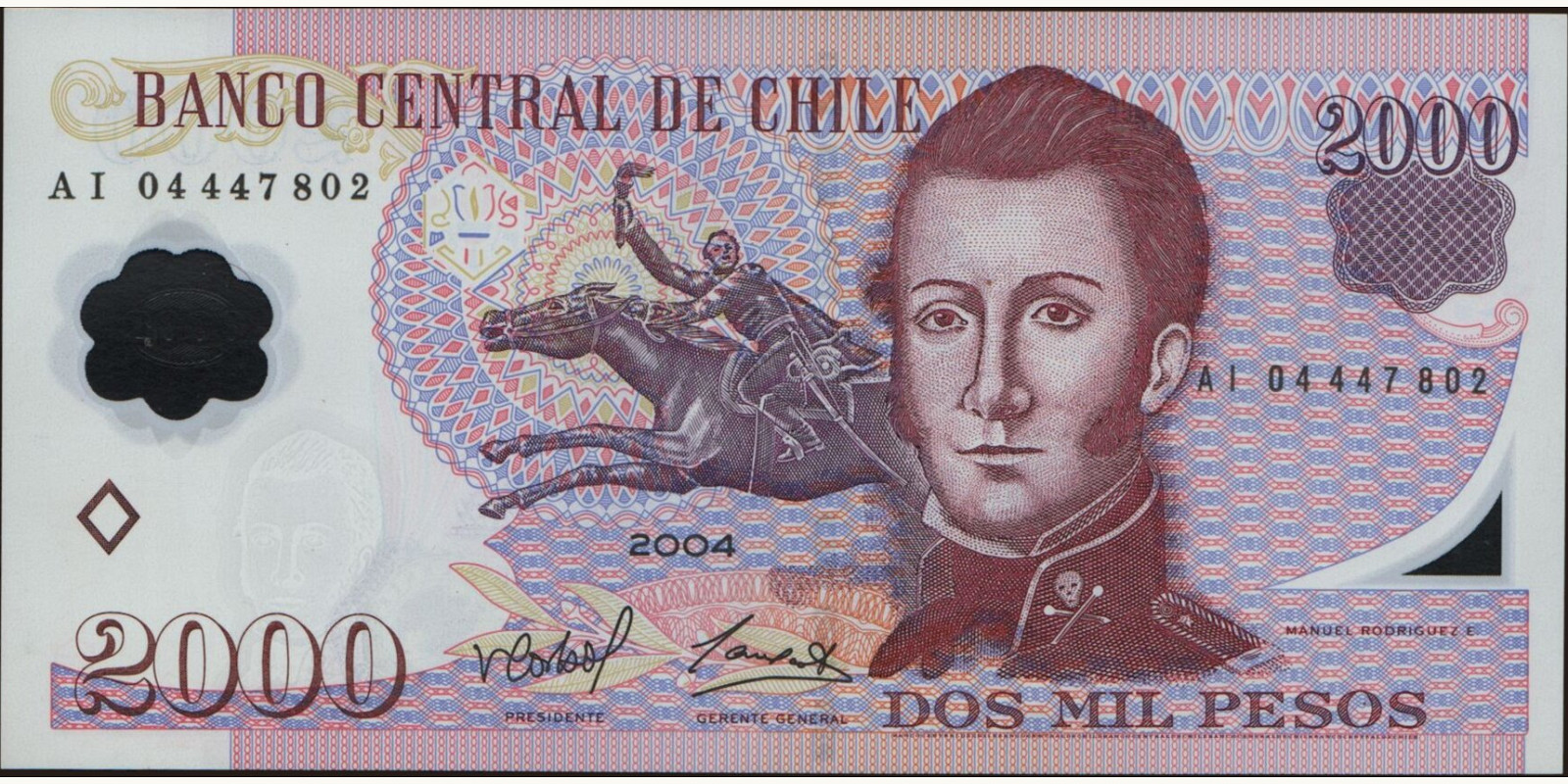 2004 pesos Чили 2000 — Лицевая сторона