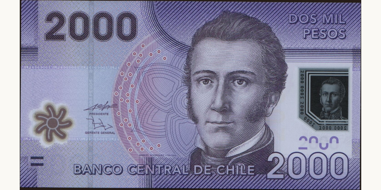 2009 pesos Chile 2000 — Front side