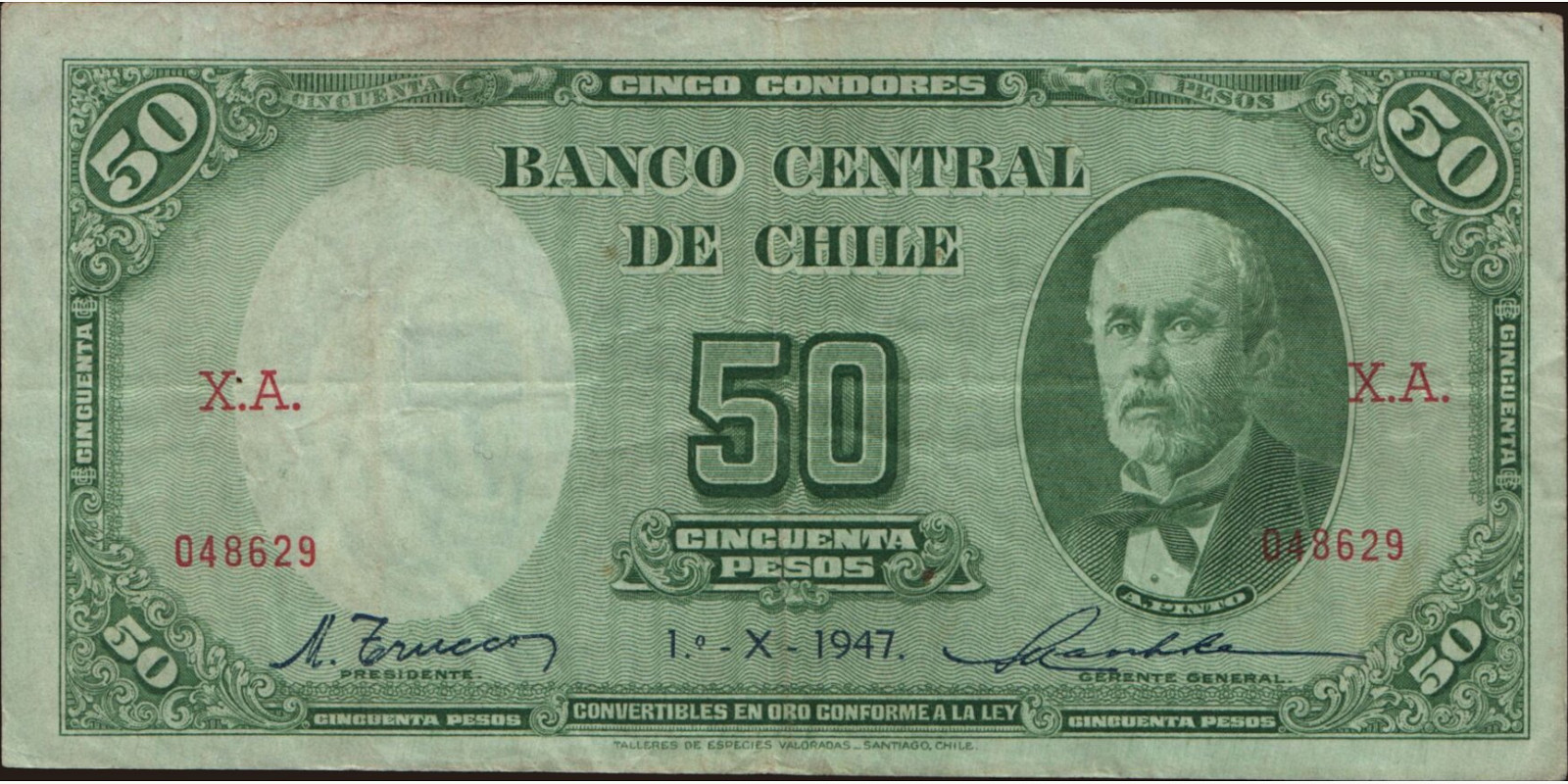 50 pesos 1947