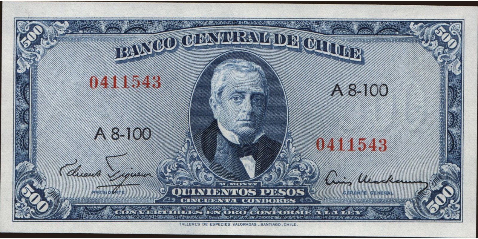 500 pesos 1947