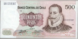 500 pesos 1993
