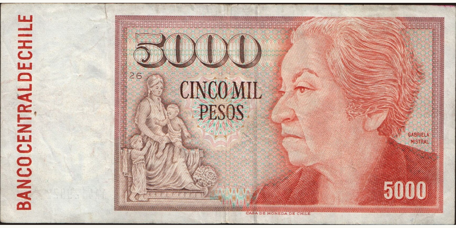5000 pesos 1992