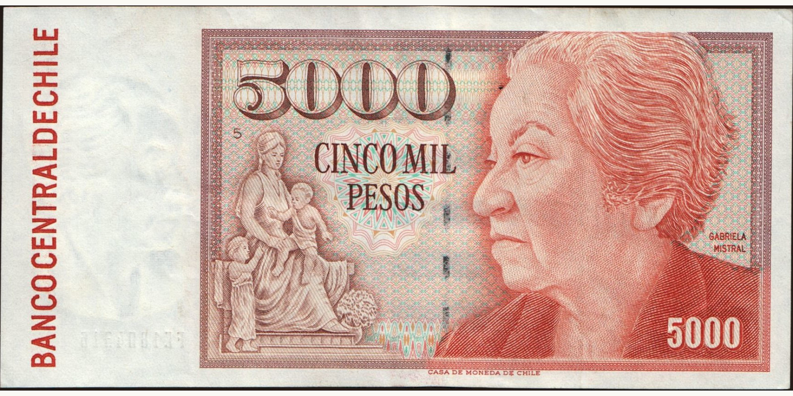 5000 pesos 1996