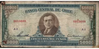 50000 pesos 1958