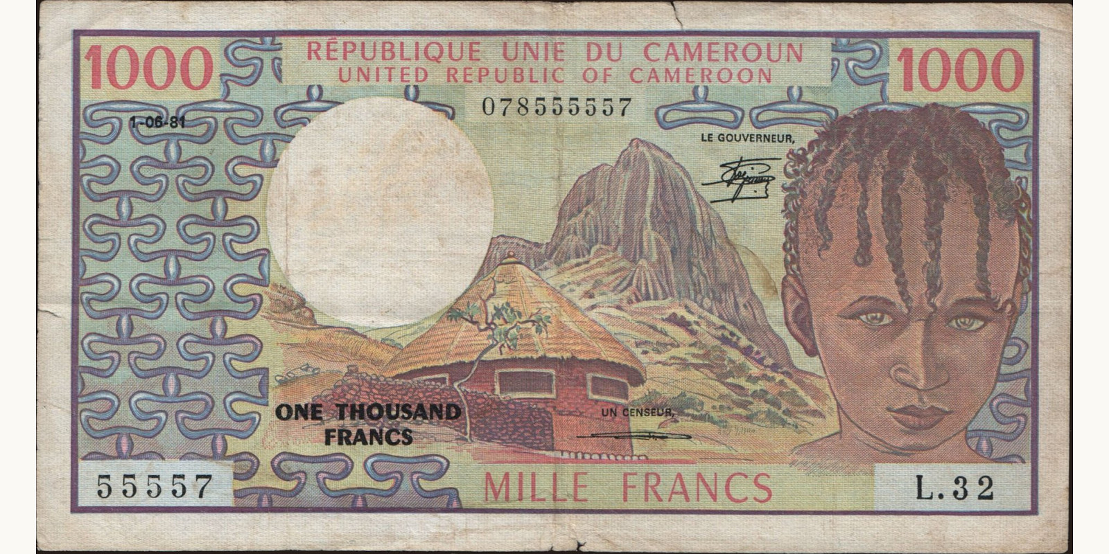 1000 franc 1981