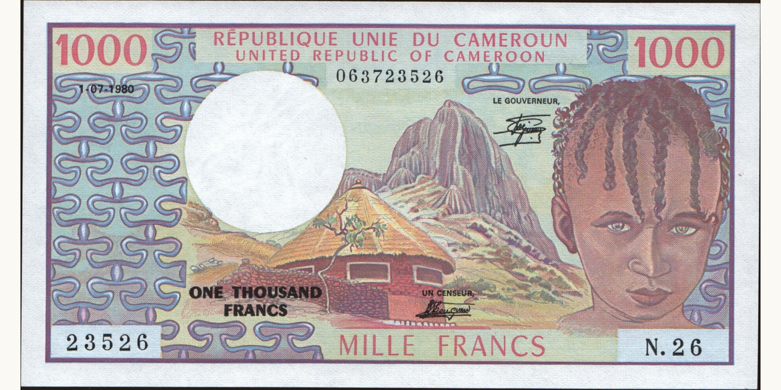 500 franc 1980
