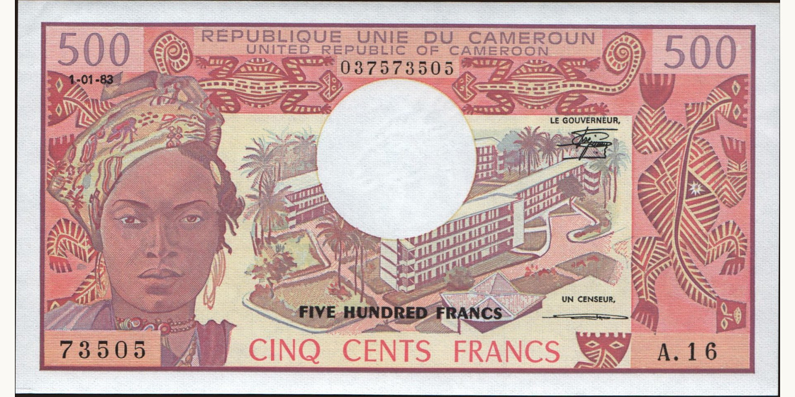 500 franc 1983