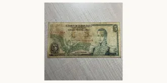 5 pesos 1980