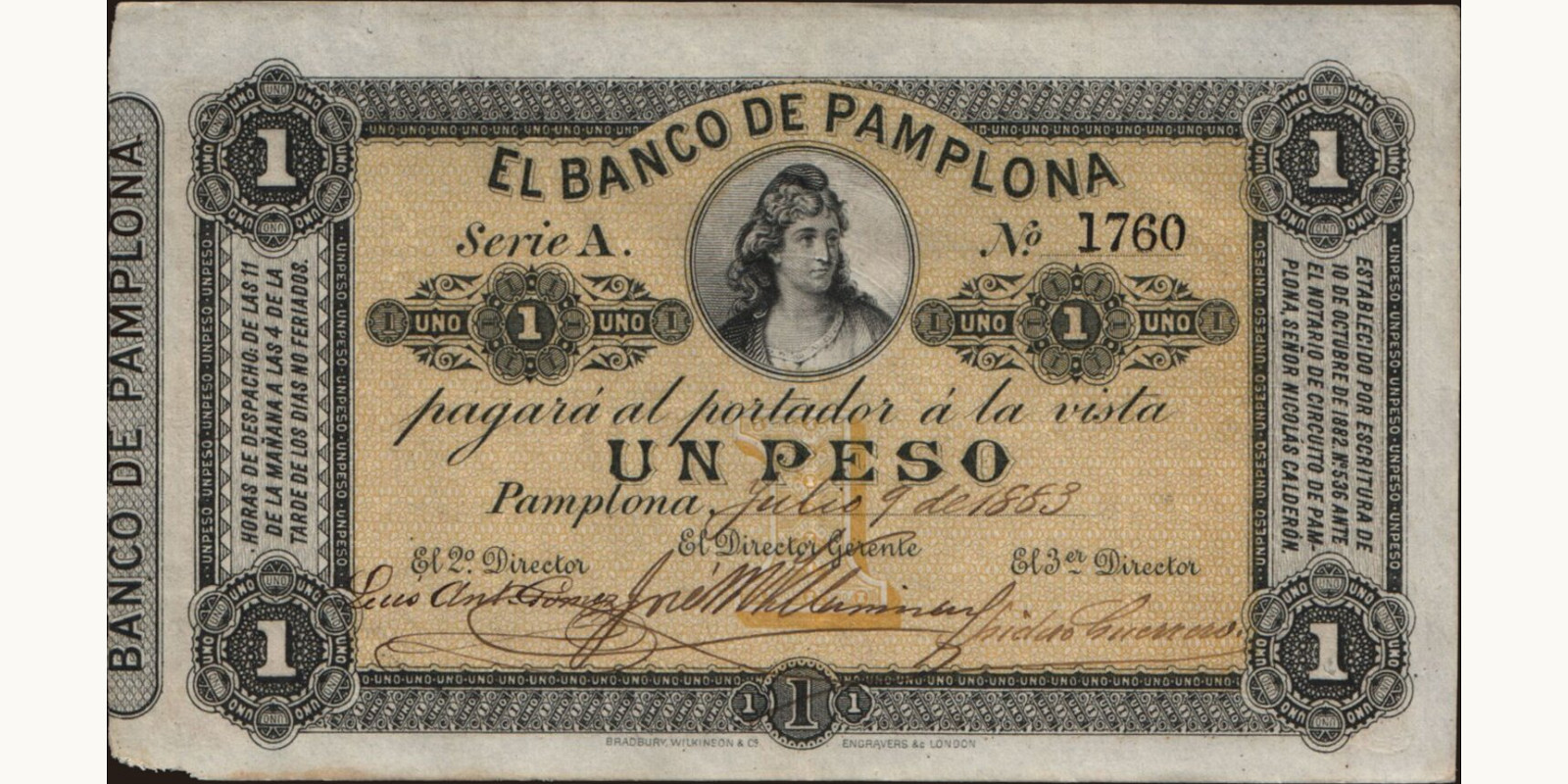1 pesos 1883