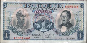 1 pesos 1959