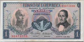 1 pesos 1962