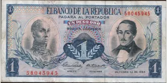 1 pesos 1963