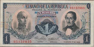 1 pesos 1968